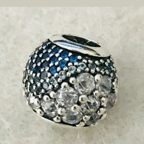 Pandora blue Enchanted pave charm. - Picture 8 of 8